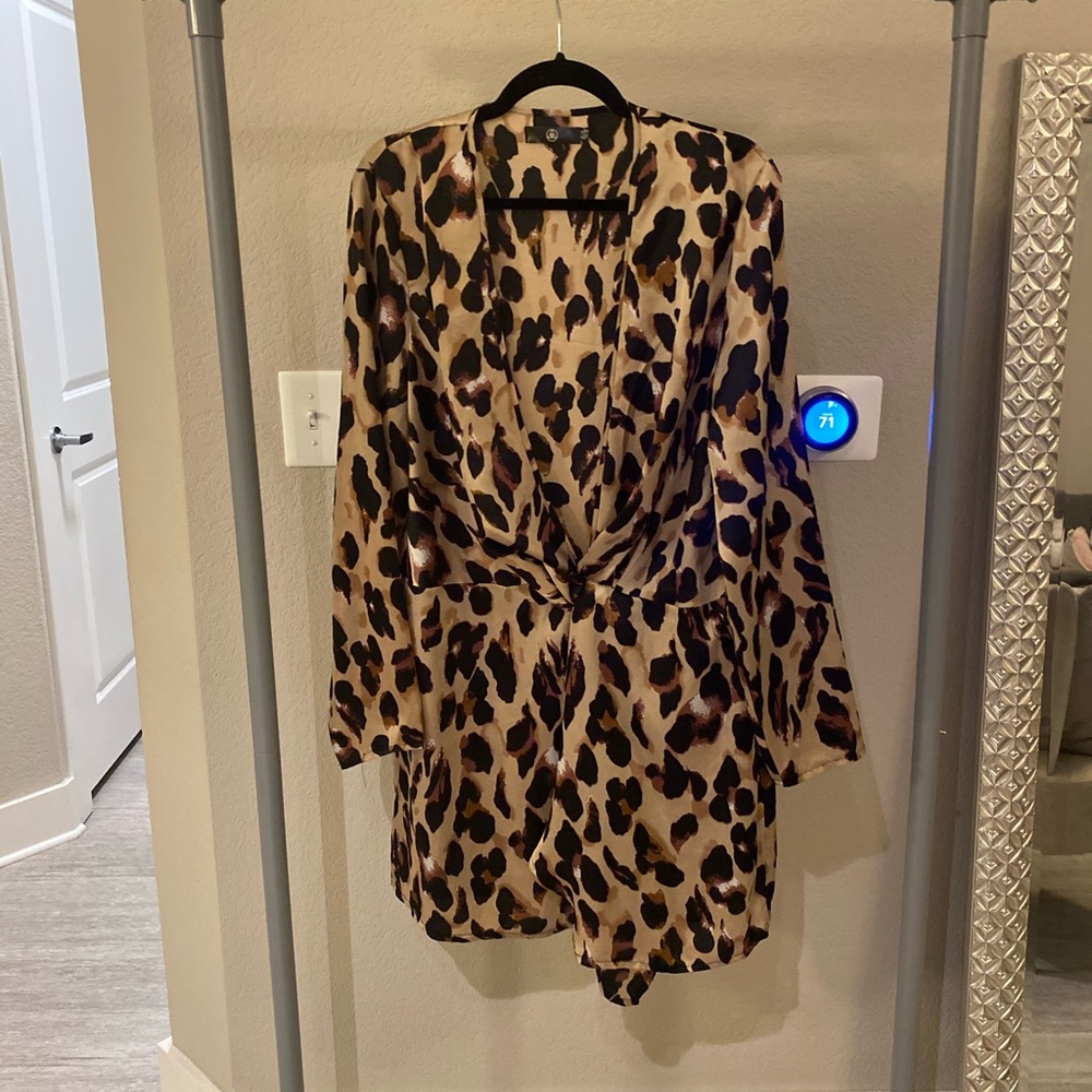 Missguided leopard print dress